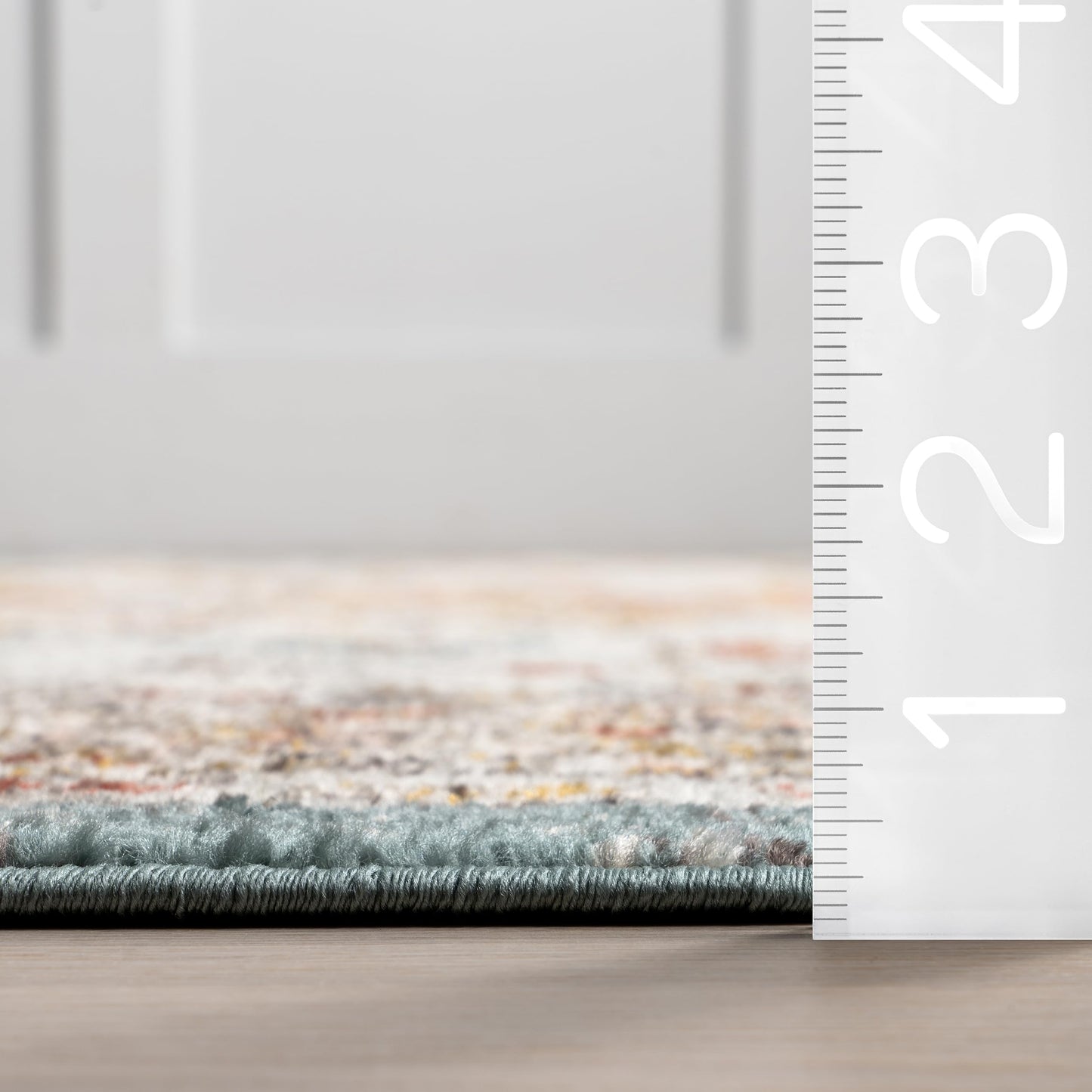 nuLOOM Performance Oriental Style Area Rug, Vintage Design, Durable, Easy to Clean, Justine Beige, 8' x 10'