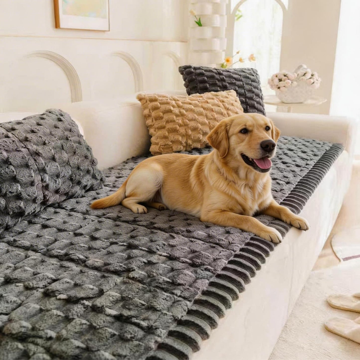 TGODGPY Pet Couch Cover for Dogs Washable Pet-Friendly Dog Sofa Protector for Furniture Boho Pets Mat for Couches and Sofas