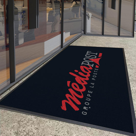 Customizable Commercial Carpet Custom Rug Doormat Personalized Any Size Color Logo Shape Pattern Non Slip Rugs for Indoor Outdoor Office Flooring Solutions for High-Traffic Areas (4'x2'/120x60cm)