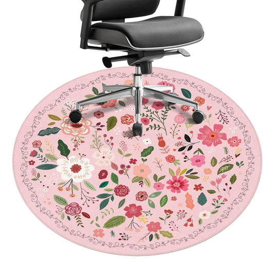 Office Chair Mat for Hardwood Floor 47"X 47" Gaming Rolling Chairs Rugs for Computer,Heavy Duty Under Desk Chair Mat Low Pile Non-Slip Rubber Protector Decor Mats for Hard Floor & Tile Floor,Carpet