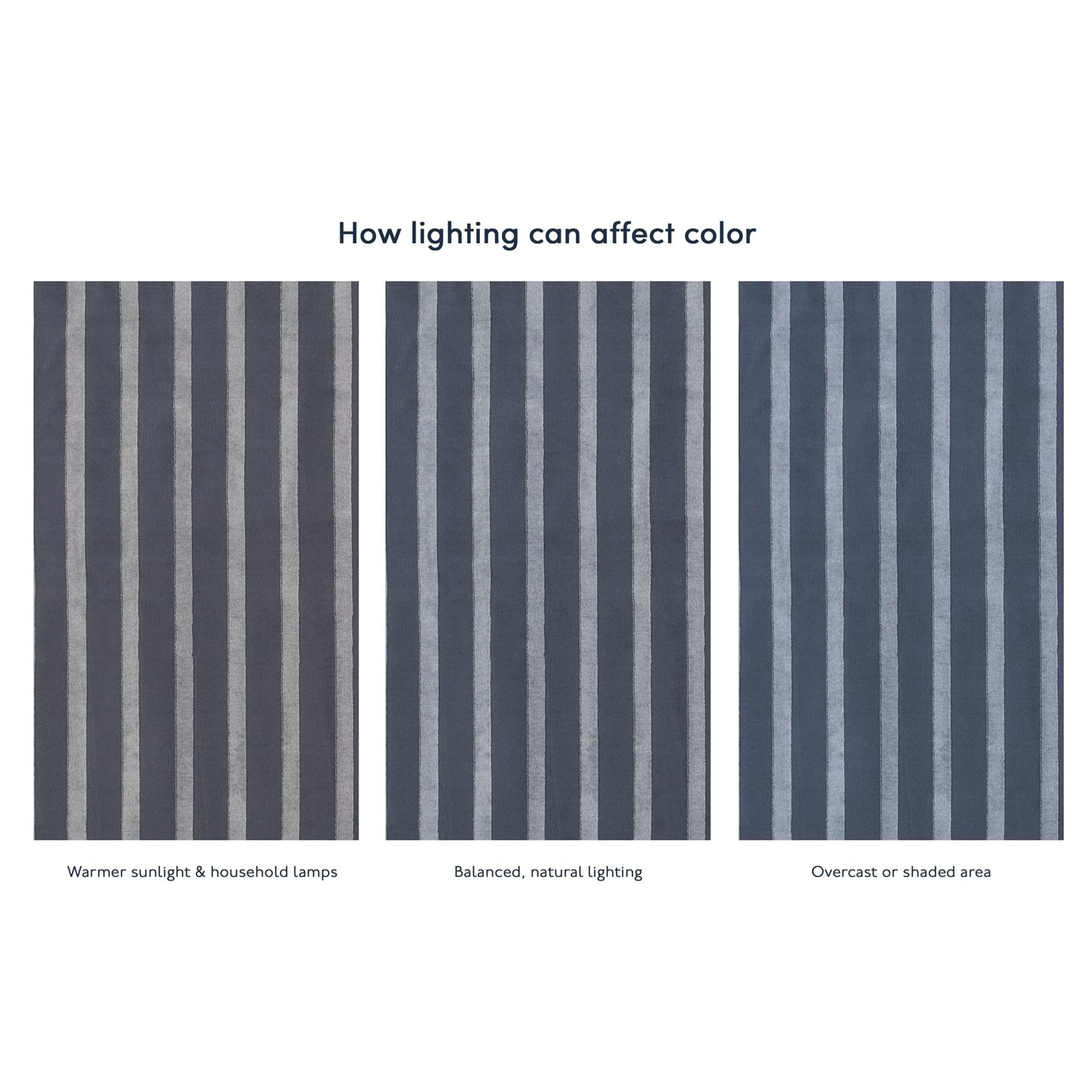 Revival Rugs Staves 8'x10' Area Rugs for Living Room Bedroom Dining Room - Washable, Oeko-TEX Certified, Modern, Blue