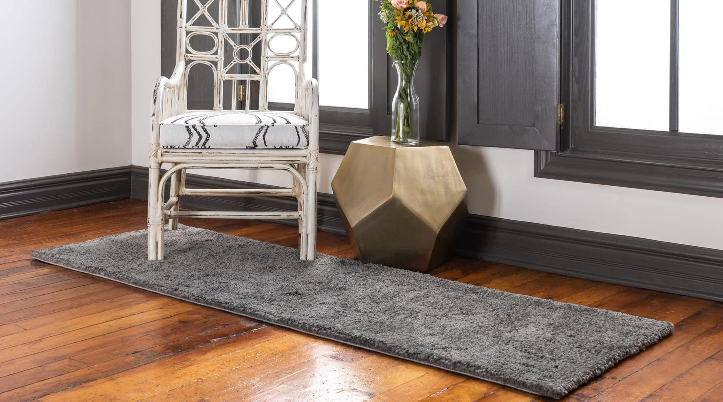 Unique Loom Solo Collection Area Rug - Calabasas (2' 2" x 8' Runner, Gray)