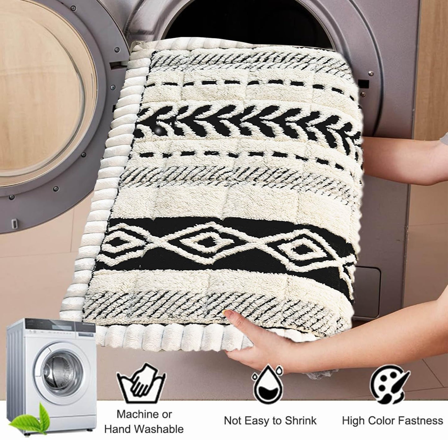 XFEXM Couch Cover for Dogs, Washable Non-Slip Boho Geometric Pet Sofa Protector, Soft Sofa Slipcovers Cushion Protector for Dogs and Cats. (Black, 27.6" x 59.06" x 1.5")