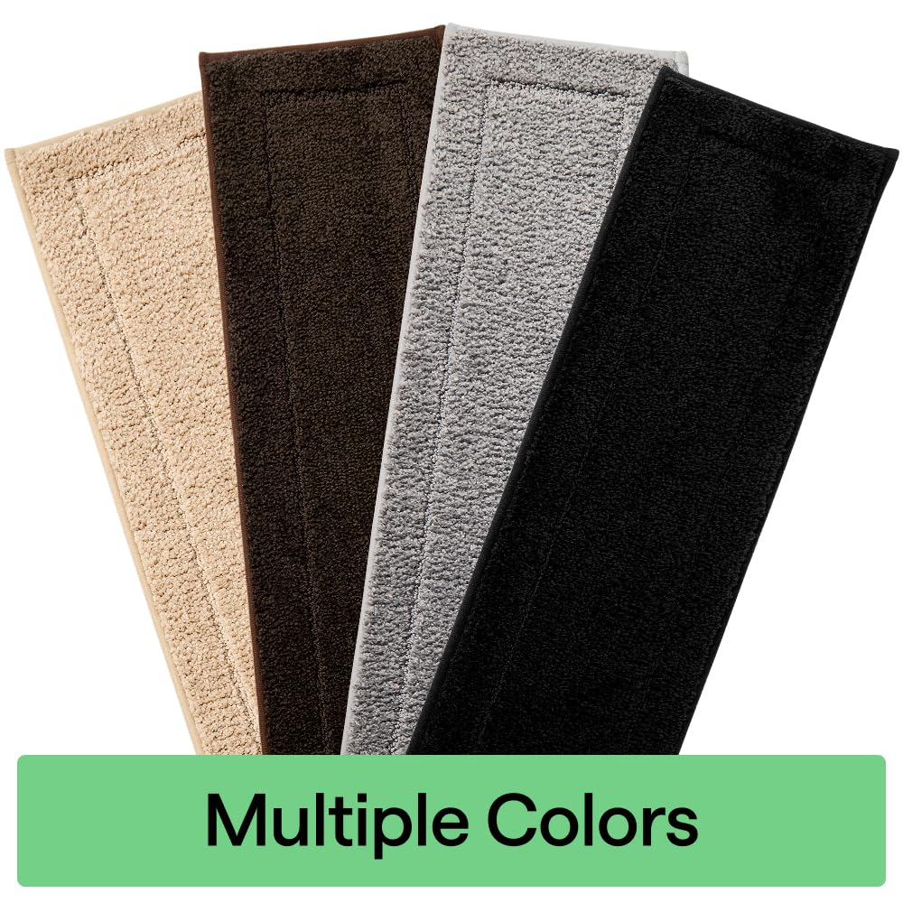 GORILLA GRIP Peel and Stick Stair Treads,15 Pack, for Wooden Steps, Multi-Surface Use, Machine Washable Carpet Runners, Indoor Rugs for Stairs, Pet Friendly, Universal Size,Beige, 8x28 Inches