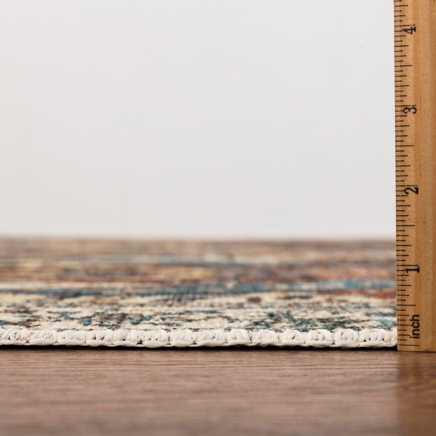 Keen Home Design 30"x84" Rug - Machine Washable Runner Rug with Non-Slip Backing, Ideal for Hallway, Entryway, Kitchen, Laundry Room - Vintage, Easy Clean, Durable, Low Pile Rug - (2'6" x 7')