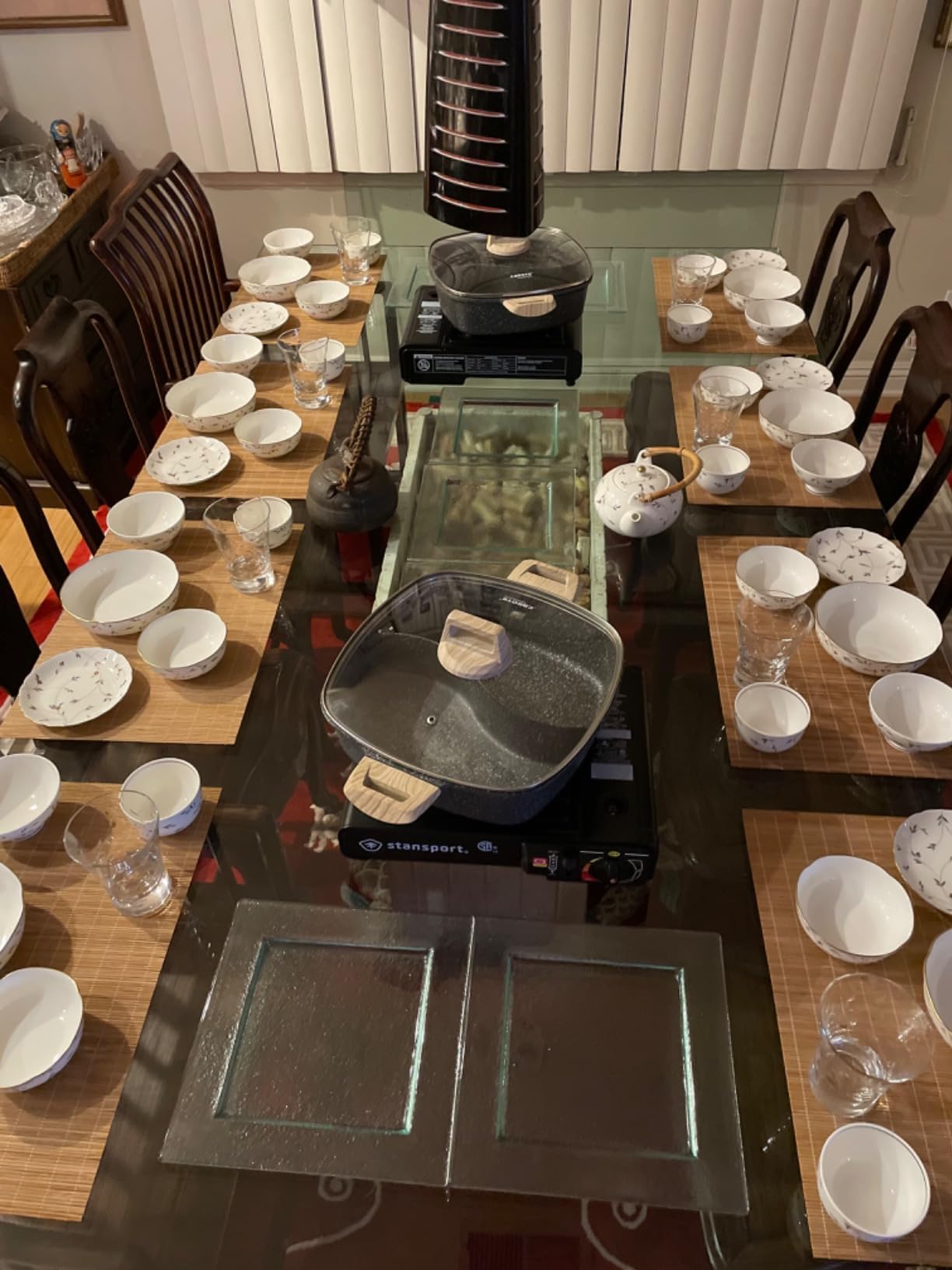 Metany Dining Table Placemat, Heat-Resistant Place Mat Stain Resistant Anti-Skid Washable Bamboo Table Mat Placemat Kitchen Table mat