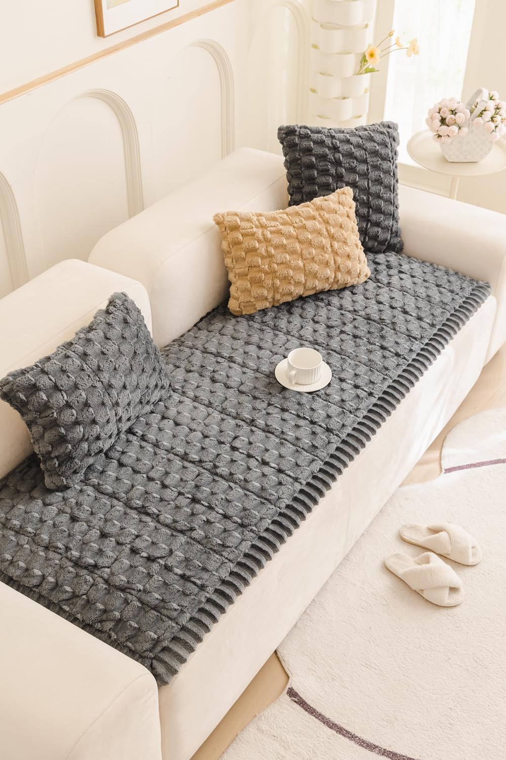 TGODGPY Pet Couch Cover for Dogs Washable Pet-Friendly Dog Sofa Protector for Furniture Boho Pets Mat for Couches and Sofas