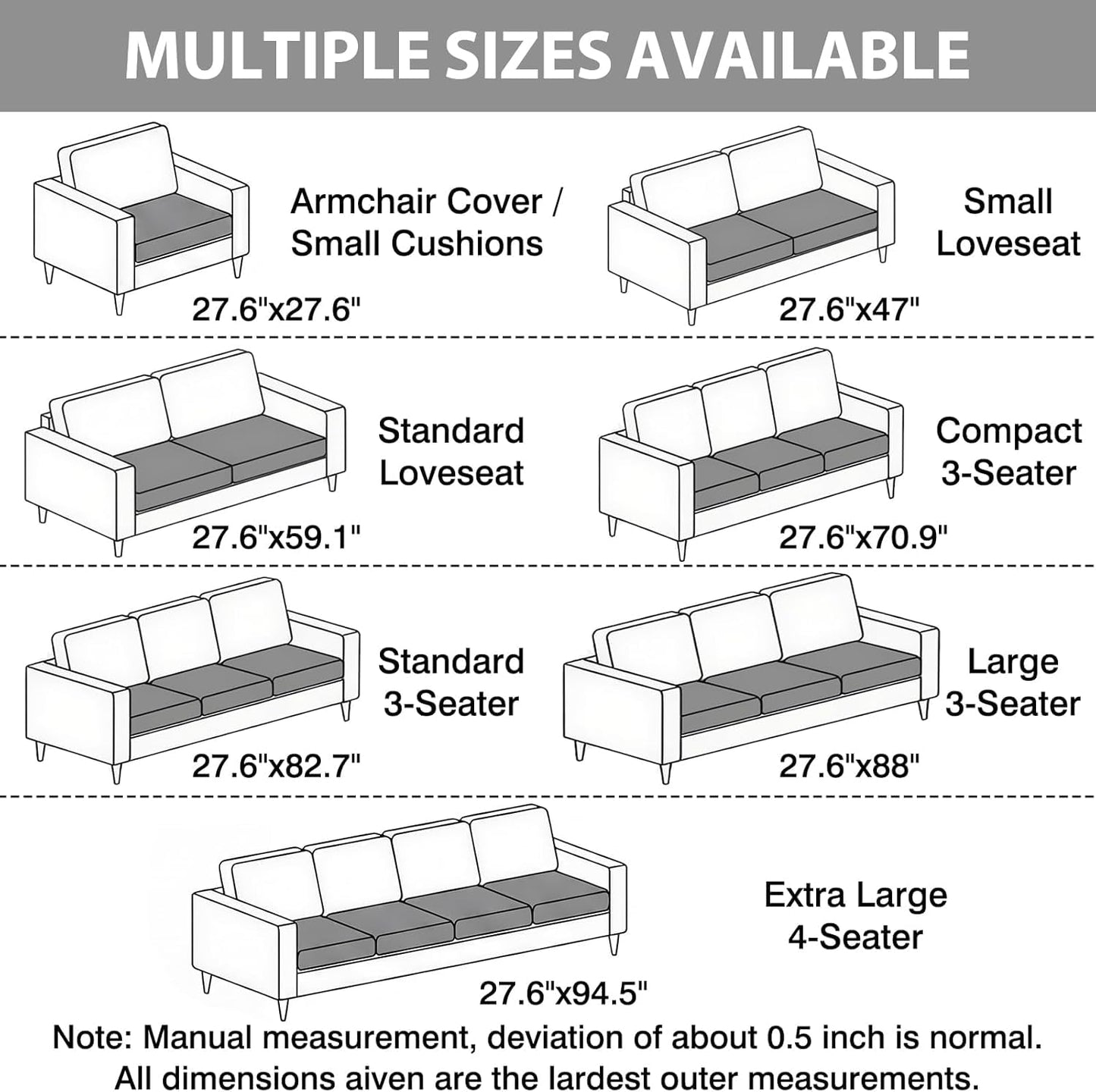 Fixwal Waterproof Dog Couch Cover, Washable Non-Slip Pet Couch Covers for Sofa, Leak-Proof Sofa Protector for Dogs, Pet Friendly Thick Soft Fuzzy Furniture Cover (Grey, 27.6" x 59.1")