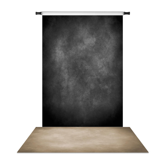 Kate Black Photography Backdrop(10x7ft) & Brown Rubber Floor Mat(8x5ft)