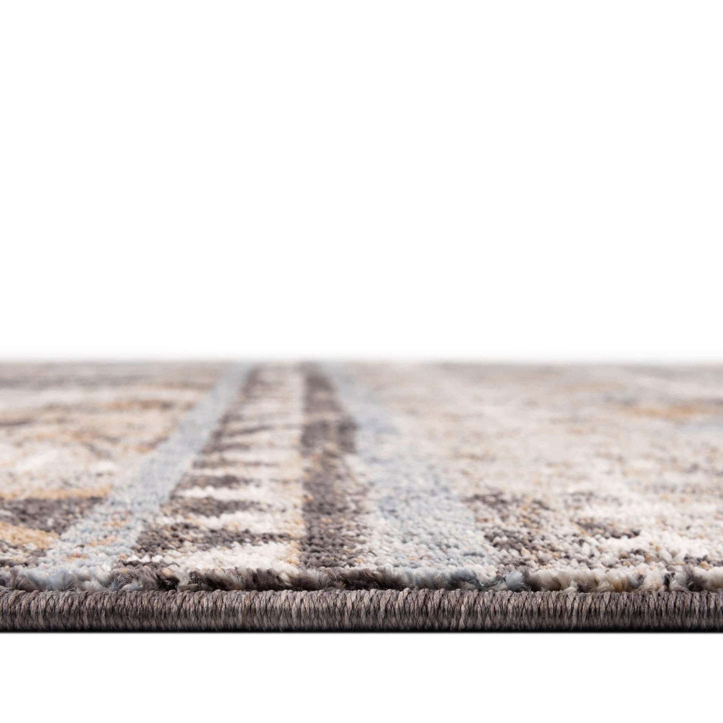 Unique Loom Eco Southwestern Collection Area Rug - Tubac (Rectangular 5' 3" x 8' 0", Khaki Gray/Black)