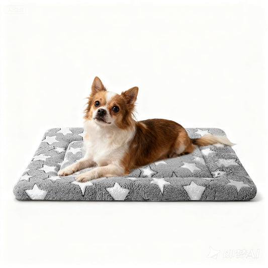 pobopobo Dog Bed Mat, Reversible Crate Pads for Small/Medium/Large Dogs & Cats Sleeping, Portable & Soft, Dog Beds Crate Pad M(30"*20"*1.5")
