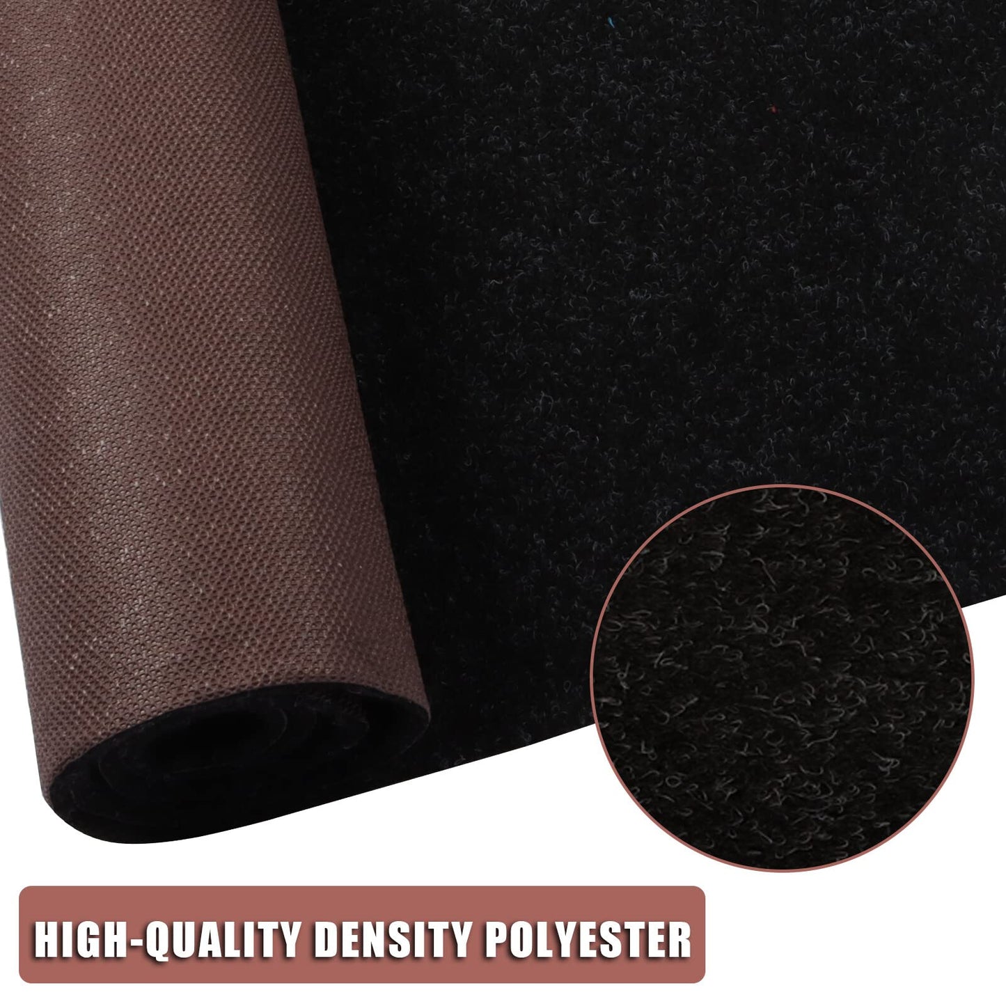 Runner Rug 2 ft x 6 ft Carpet Runners, Indoor/Outdoor Hallway Kitchen Entryway Bedroom Area Rugs with Non-Slip Rubber Backing, Garage mat, Black, Custom
