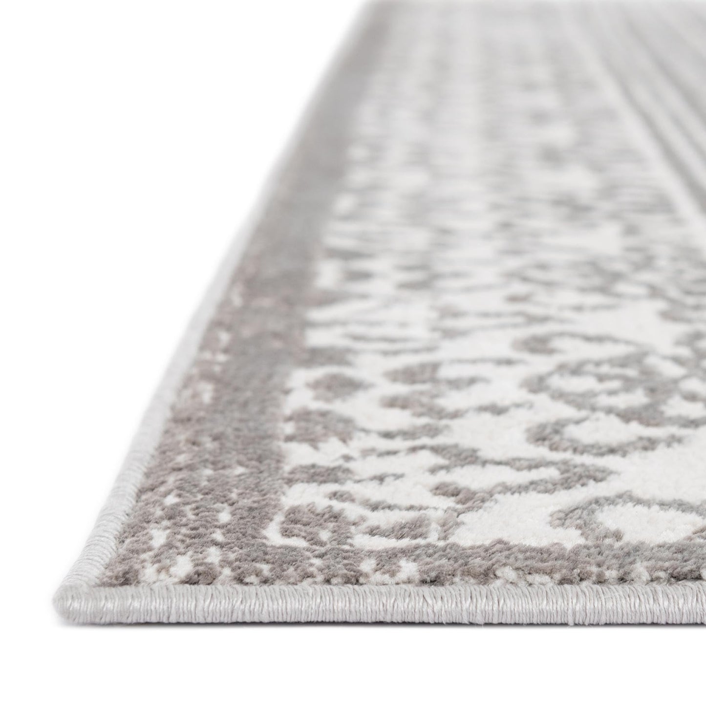 Rugs.com - Uptown Rug – 9' x 12' Gray Easy-Clean Area Rug – Textured Low Pile for Living Rooms, Dining Rooms, and Farmhouse Decor