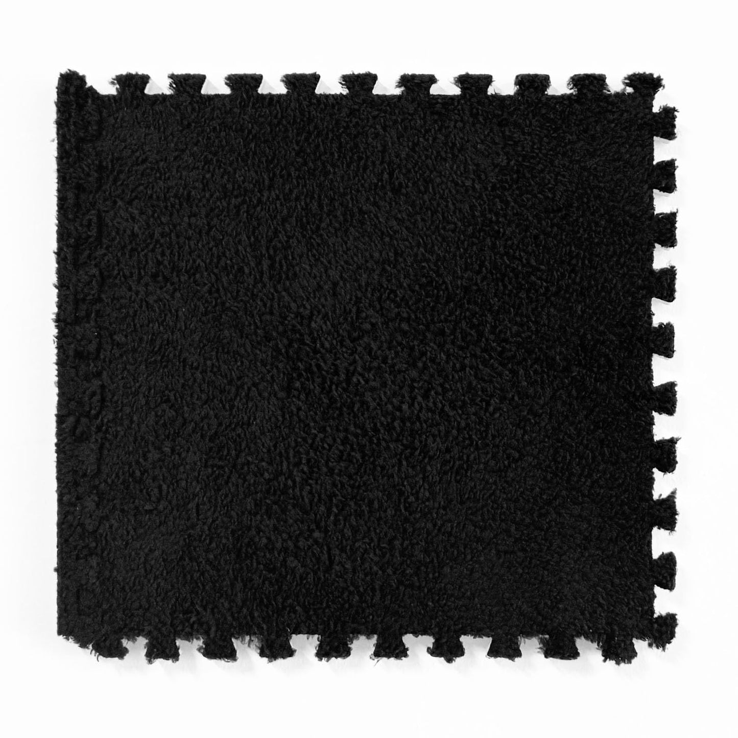 12 Pcs Carpet Foam Floor Tiles Kids Play Mat Plush Interlocking Carpet Tiles Anti-Slip Soft Protect Baby Foam Mats Replaceable Washable Puzzle Floor Mats for Playroom, Bedroom, Home Decor, 49" x 37"