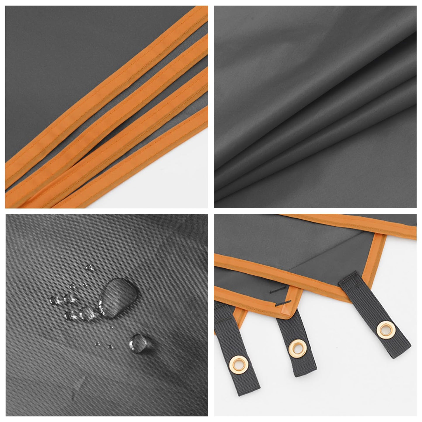Wind Tour Portable Multifunctional Outdoor Camping Tarp Groundsheet Footprint Lightweight Floor and Ground Tarps for Camping Hiking with Carry Bag (51.2" x 83")