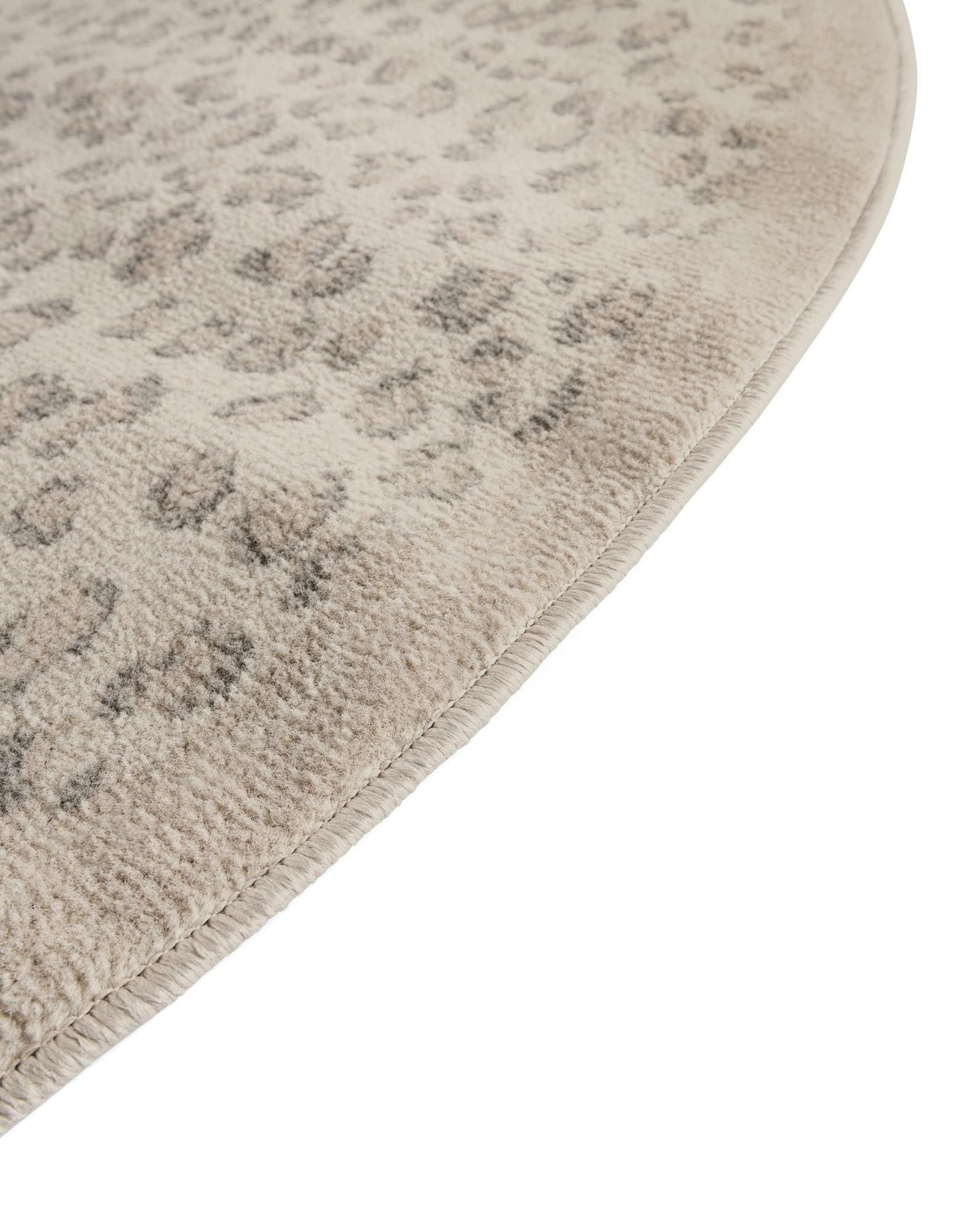 Rugs.com Savannah Collection Rug – 4 Ft Round Ivory Medium-Pile Rug Perfect for Kitchens, Dining Rooms