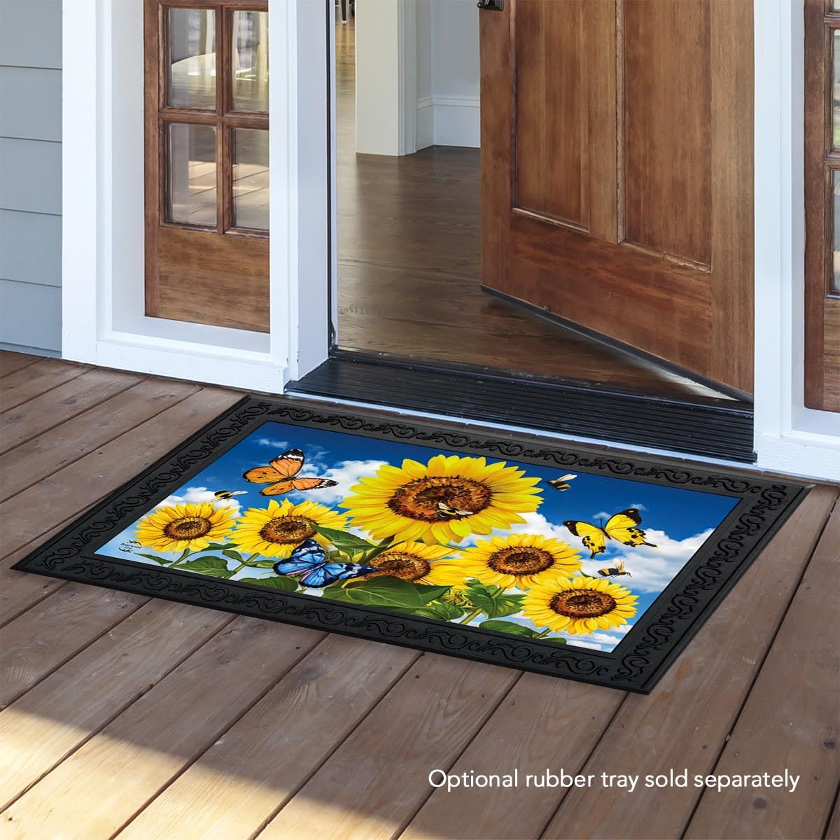 Briarwood Lane Sunflowers and Bees Summer Doormat