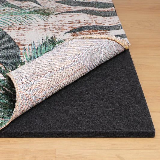 NENSIUM Rug Pad 6x9 Non Slip for Hardwood Floors, 1/8” Extra Thick Waterproof Felt Carpet Pad, Low Profile Underlay for Area Rugs, Safe for LVP & All Floor Finishes, Odorless & Soundproof