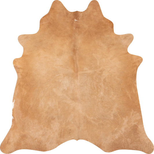 ecowhides 100% Genuine Brazilian Cowhide Rug - Beige - Luxury Cowskin Leather Area Rug Décor 7 x 6 feet