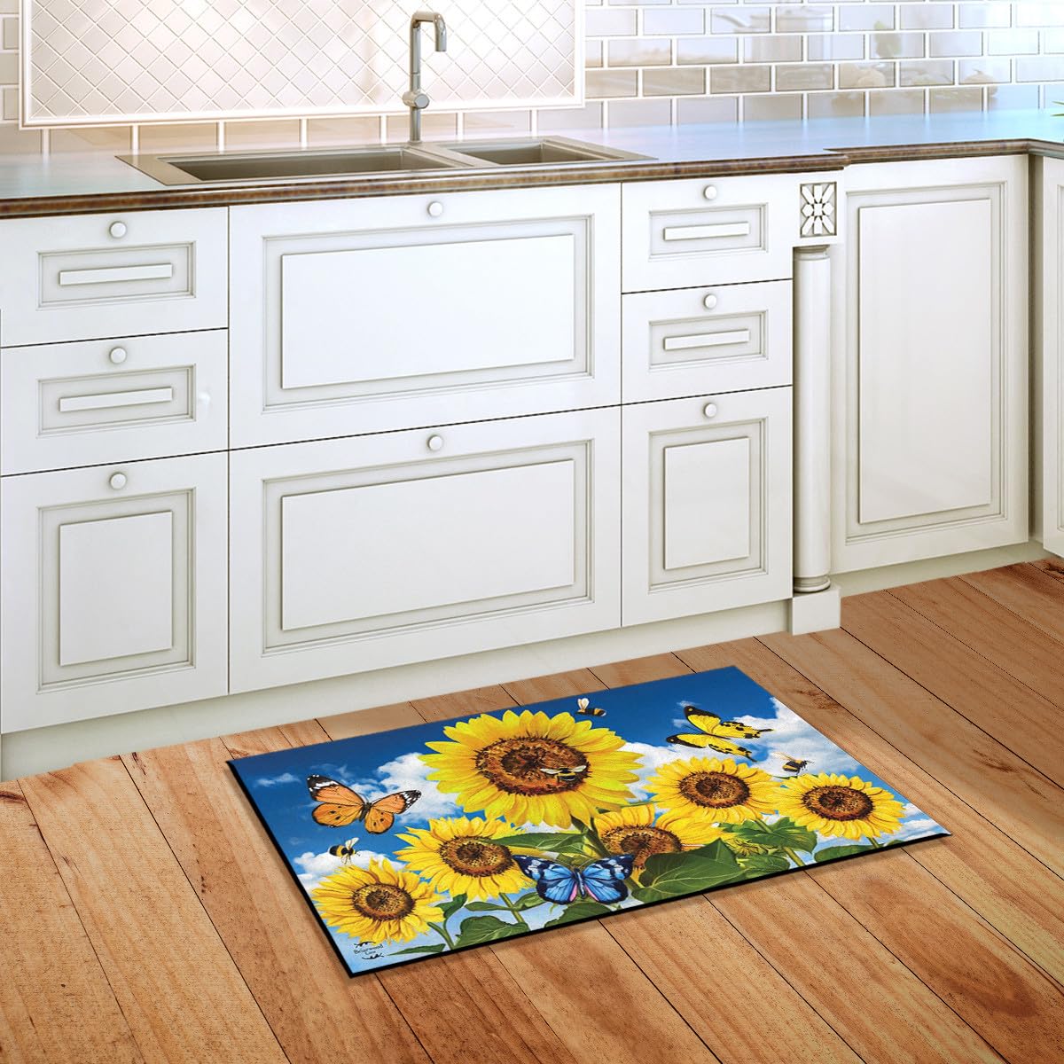 Briarwood Lane Sunflowers and Bees Summer Doormat