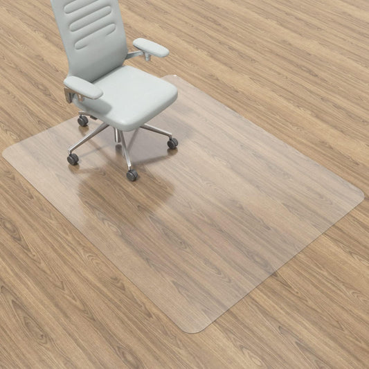 100pointONE Office Chair Mat for Hardwood Floors, Easy Glide Floor Mat for Office Chair, Clear Desk Chair Mat for Rolling Chairs 60" x 46"