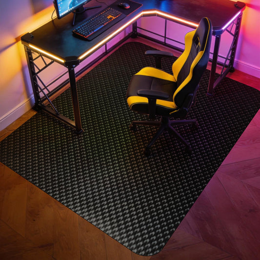Vicwe Gaming Chair Mat for Hard Floor,51" x 63" Computer Chair Mat for Tile Floor,Anti-Slip Hard Floor Protector Rolling Chair for Office Home