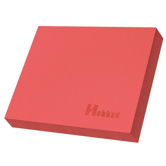 Professional Balance Pad, Nonslip Foam Exercise Balance Pad Cushion for Physical Therapy, Foam Balance Mat for Exercise, Yoga, Fitness, Stability Training and Stretching (Red, 15.7 * 13.0 * 2in)