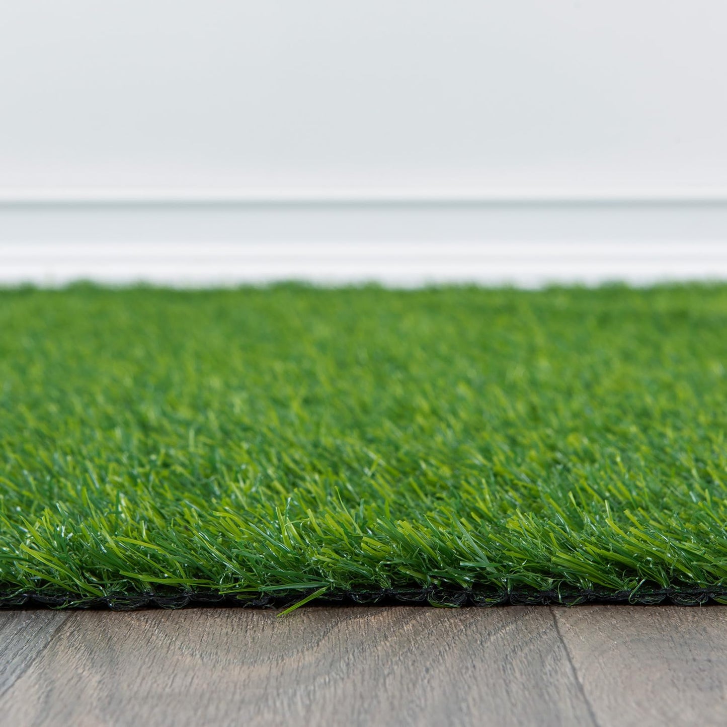 Rugshop Artificial Solid Grass for Backyard, Garden, Patio, Balcony, Garage Deck Indoor Outdoor Area Rug 6' 6" x 9' Green