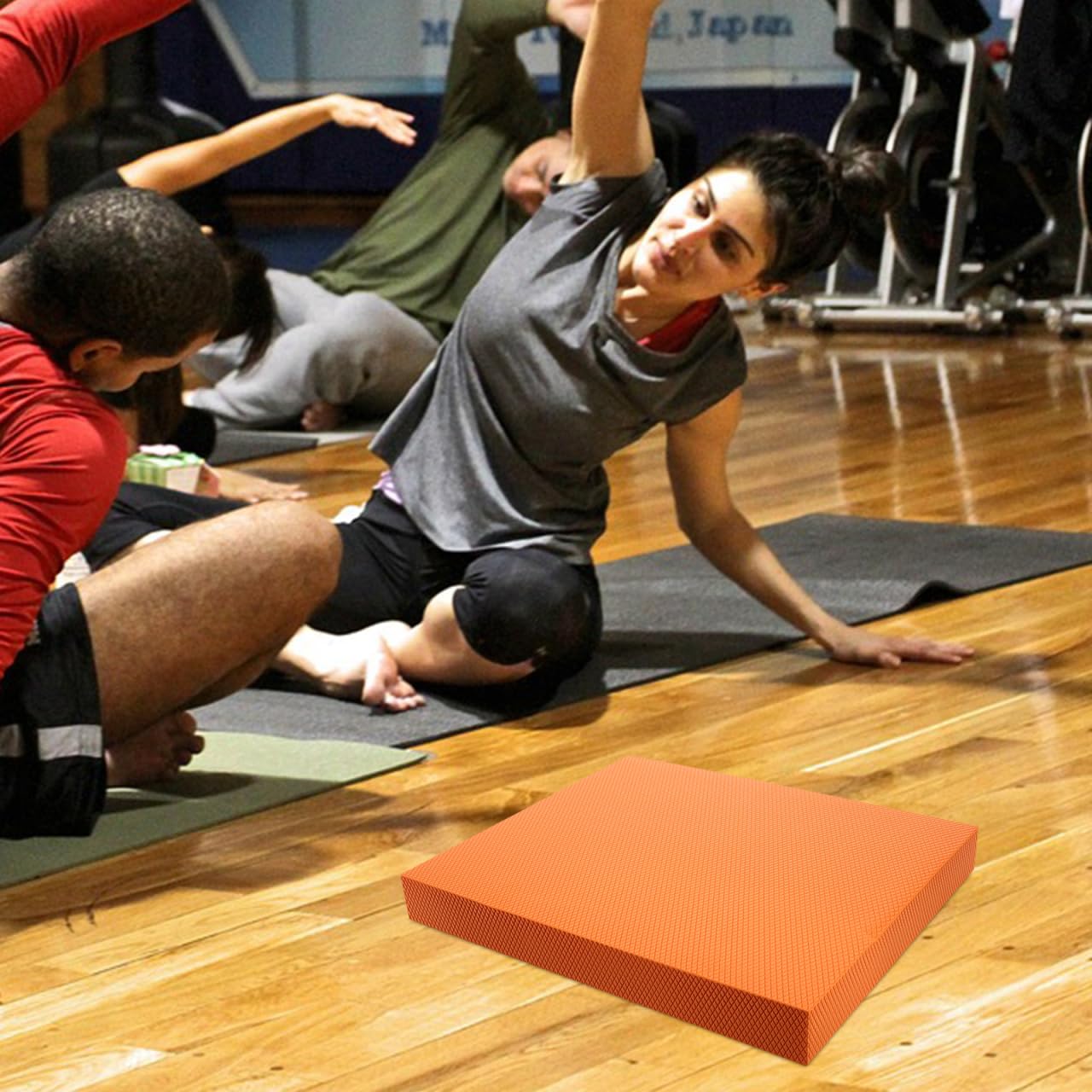 OHPHCALL Balance Pad Stability Trainer Pad TPE Exercise Mat for Core Training Yoga Rehabilitation Knee Support Anti Slip Base 15.74 X 12.99 X 1.77 in Portable for Home Gym Outdoor