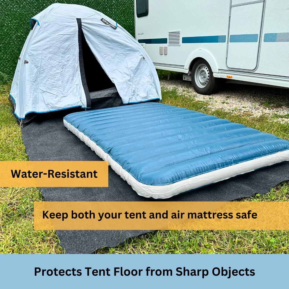 SAVUK Tent Carpet Mat Camping Floor Rug Waterproof Durable Thick Portable and Foldable Lightweight Pad Insulated Picnic Non-Slip Carpet Outdoor Accessory (74"x 72")