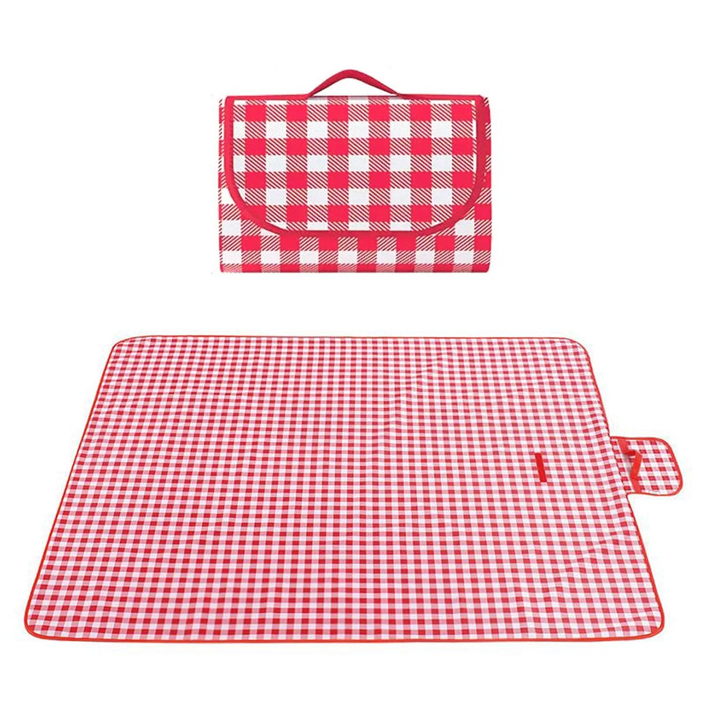 EIYNIY Large Picnic Blanket Waterproof and Sand Proof -59x39 inch Large Outdoor Beach Mat, Portable Foldable Blanket, Suitable for Camping, Parks, Families, Adults, Children, and Pets (Red-M)