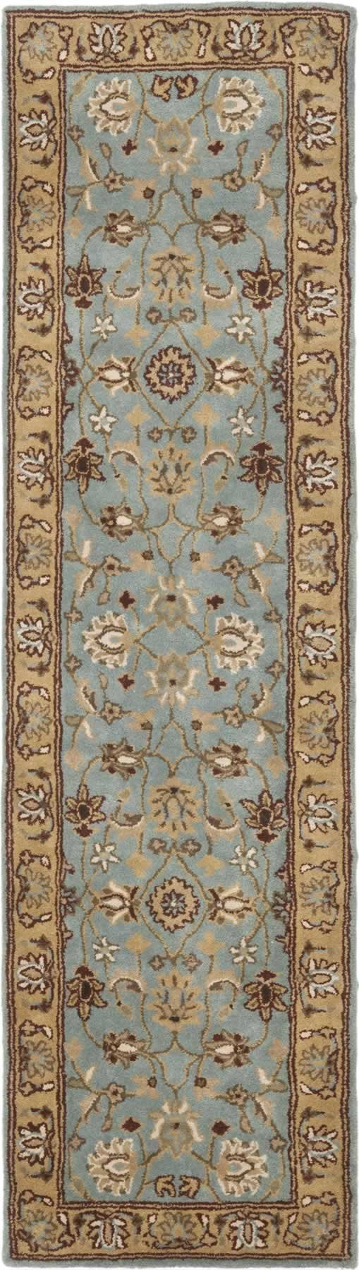 SAFAVIEH Heritage Collection X-Large Area Rug - 11' x 17', Blue & Gold, Handmade Traditional Oriental Wool, Ideal for High Traffic Areas in Living Room, Bedroom (HG958A)
