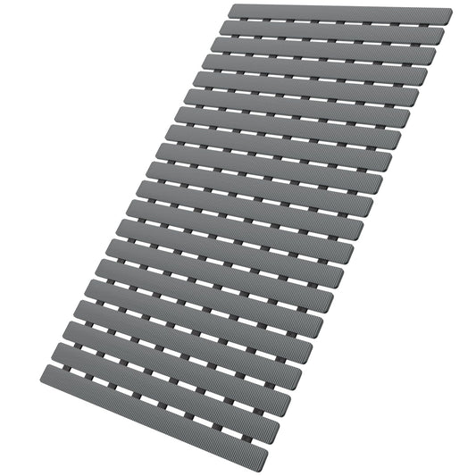 MBOSS Bathtub Mat Non Slip, Shower Mat for Inside Shower, Suction Cups Design and Drain Holes, 27.5 X 15.7 Inch, Bathroom Essentials Safe, Easy to DIY Cut, Soft and Eco-Friendly Materials