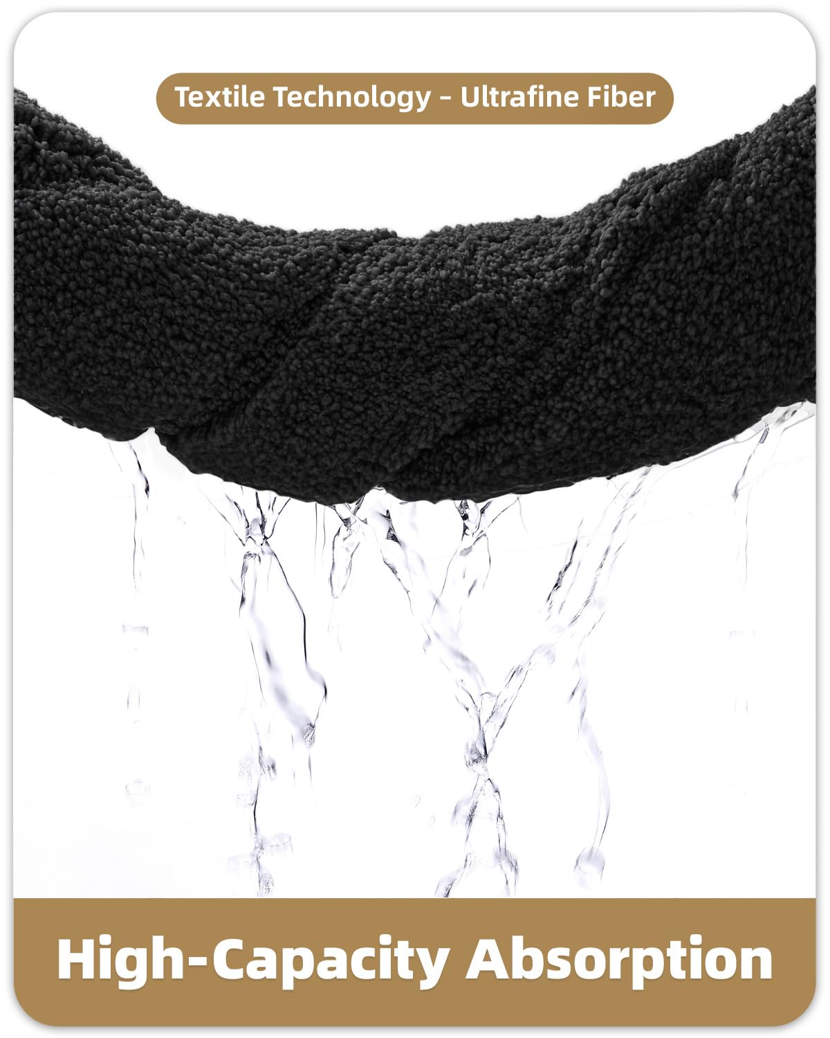 Color&Geometry Oval Black Bathroom Rugs 36x24, Extra Soft Absorbent Microfiber Bath Rugs, Non-Slip Bathroom mat, Washable Plush Bath Mats for Bathroom, Shower, Bathtub, Laundry, Black