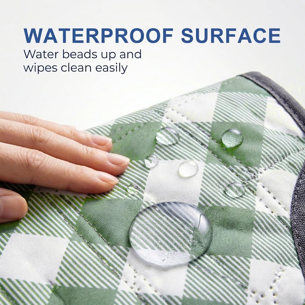 AIMLYXEE 80"x 83" Extra Large Picnic Blanket Waterproof Sandproof, Foldable Outdoor Mat with Premium Canvas Strap for Beach