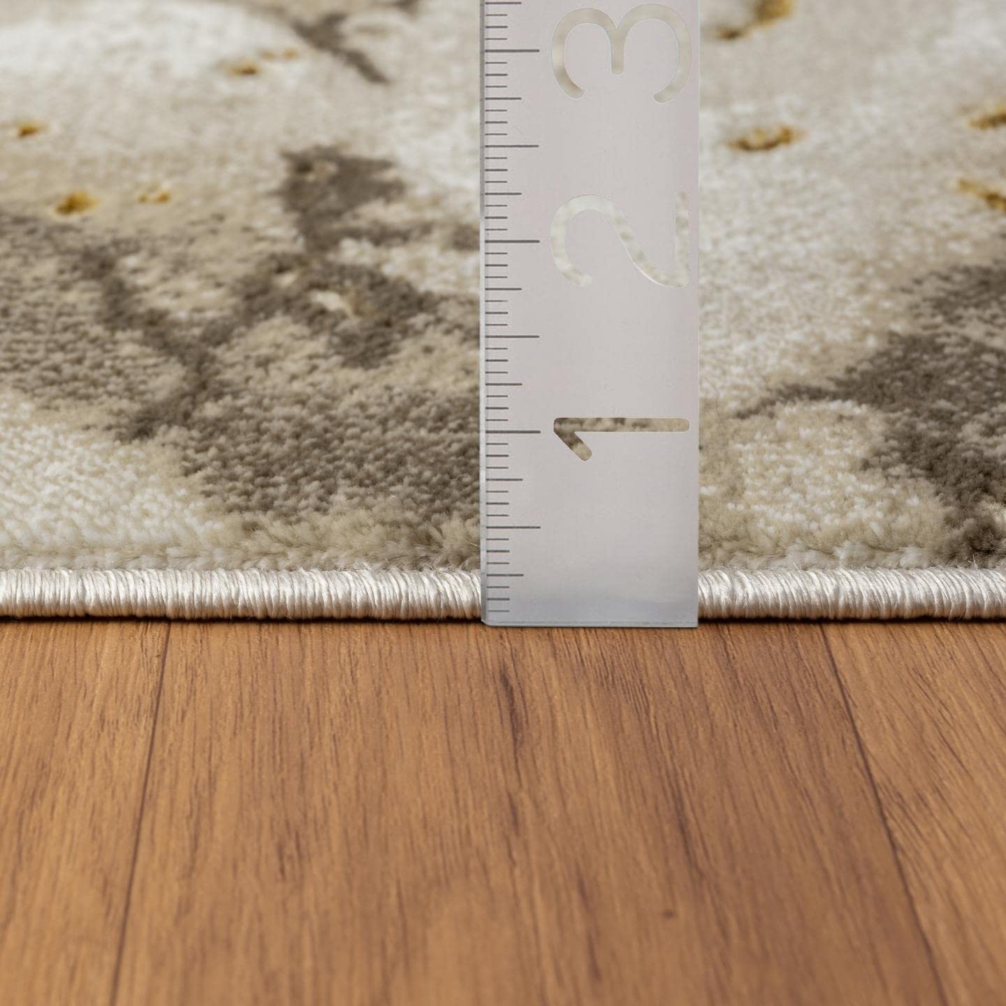 LUXE WEAVERS Marble Abstract Beige 2x3 Area Rug
