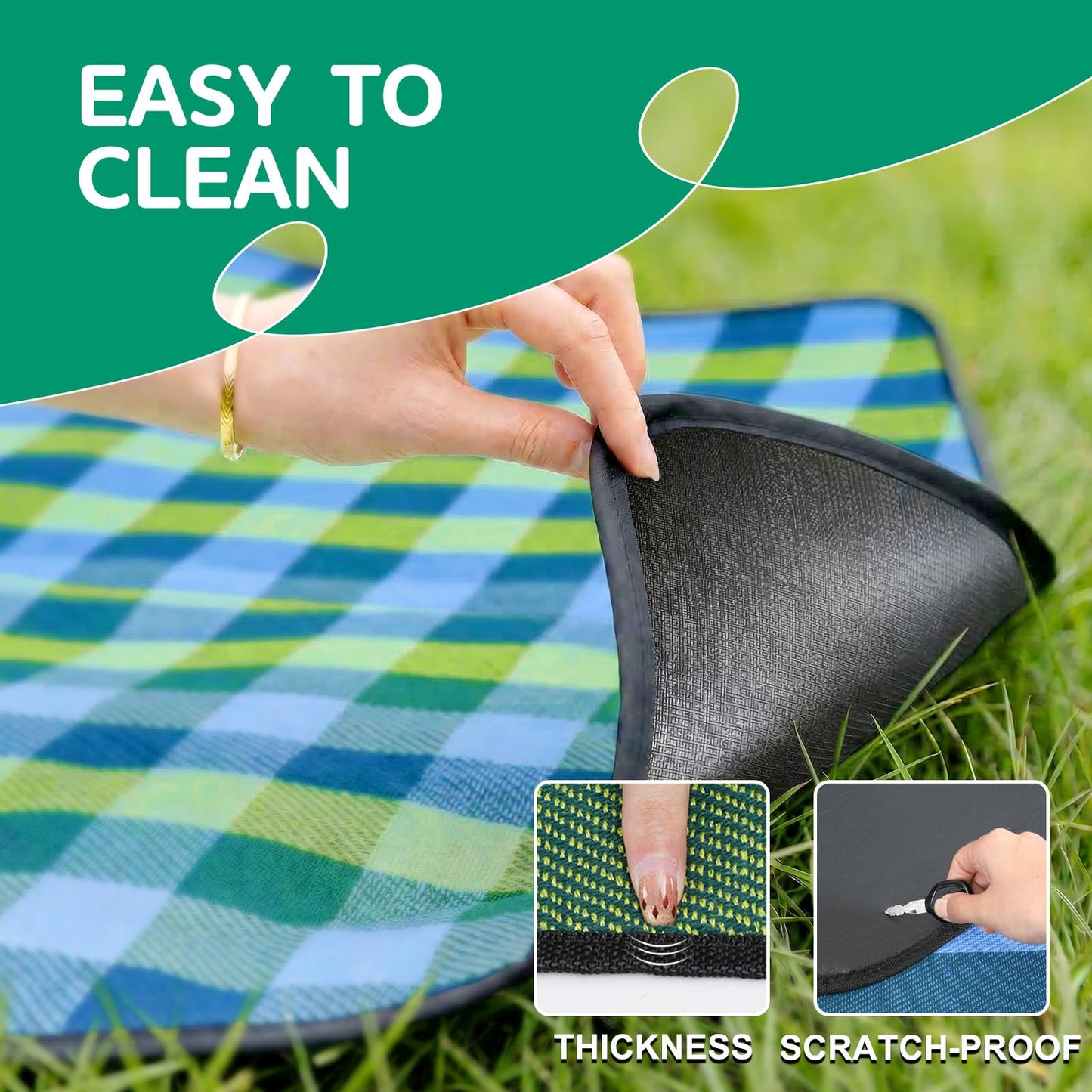 RYCHIC Extra Large Outdoor Picnic Blanket Camping Beach Mat Rug Mama Mommy Mom from Daughter Son Birthday Groom Bride Law Step Mom Stepmom Present Regalos para el día de Las Madres Mujer