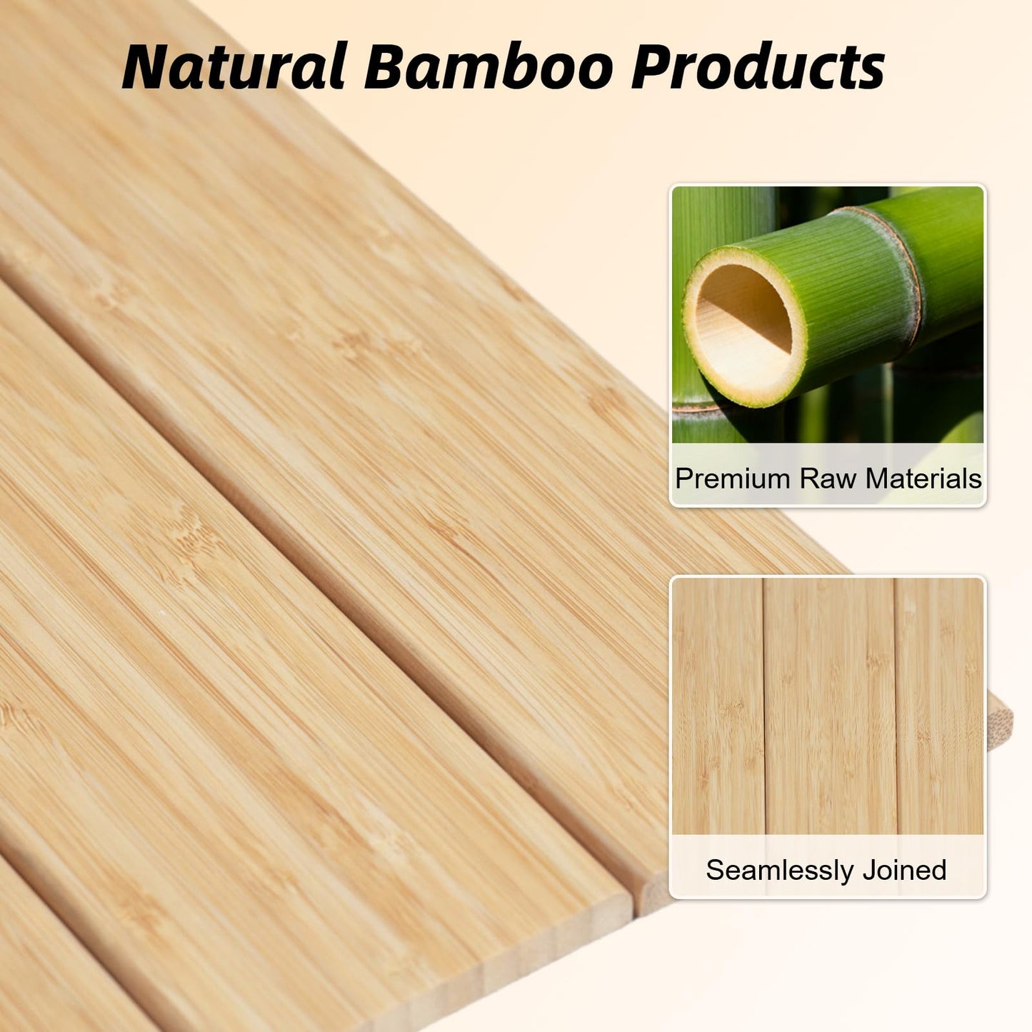 KFURNIKN Tap Dance Board Floor,Portable Tap Board 47.8 x 38.5 Inch,Bamboo Tap Board for Tap Dancing, Tap Dance Practice for Home,Outdoor