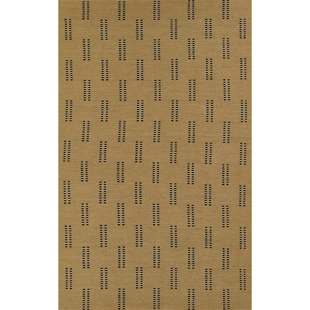 Tempaper Double Dash Natural, Reversible 100% Recycled Polyester Fiber Area Rug, Indoor/Outdoor, 8' x 10'