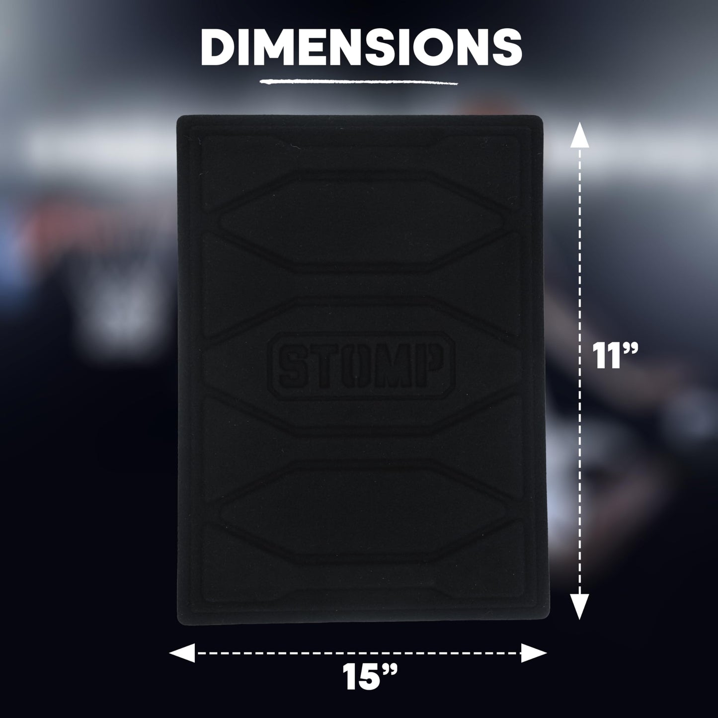 STOMP Athletics Mini Traction Mat - As Seen on Shark Tank, Black