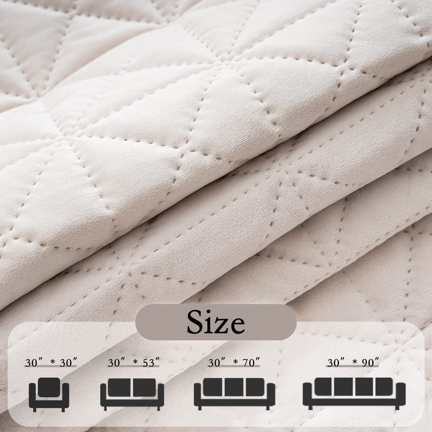 Ameritex Sofa Cover Waterproof for Seats Couch Cover for Dogs Pet Couch Cover Velvet for Chair Loveseat Sofa Machine Washable