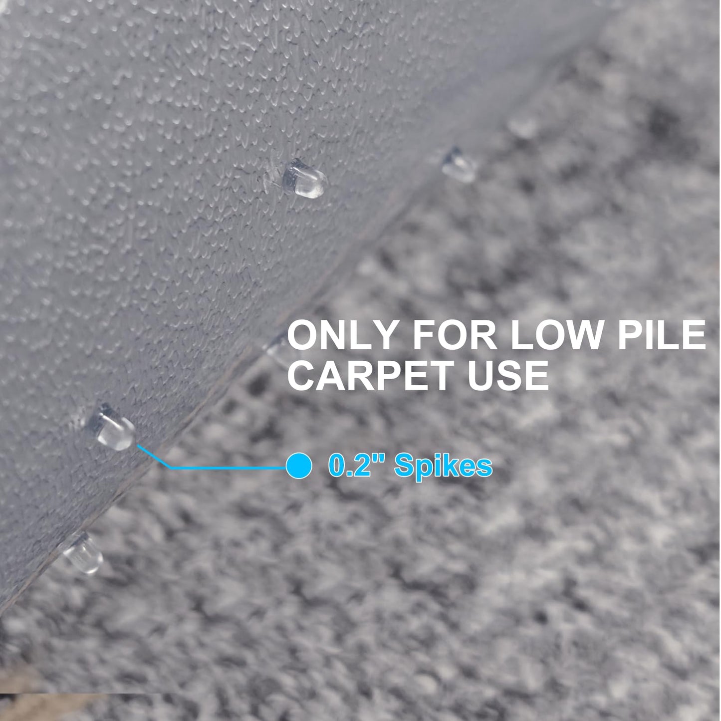 Heavy Duty Chair Mat for Carpet,36"x48",2.2mm,Office Floor Mat for Carpeted Floors,Under Desk Mat for Low Pile Carpet,Mat for Office Chair on Carpet