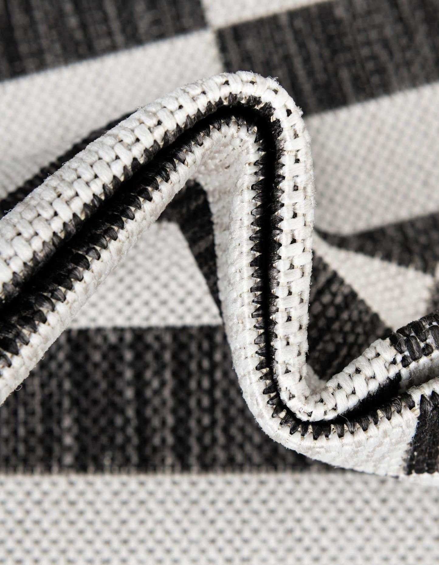 Unique Loom Outdoor Striped Collection Area Rug - Striped (3' 1" x 6' 1" Hearth Charcoal/Ivory)
