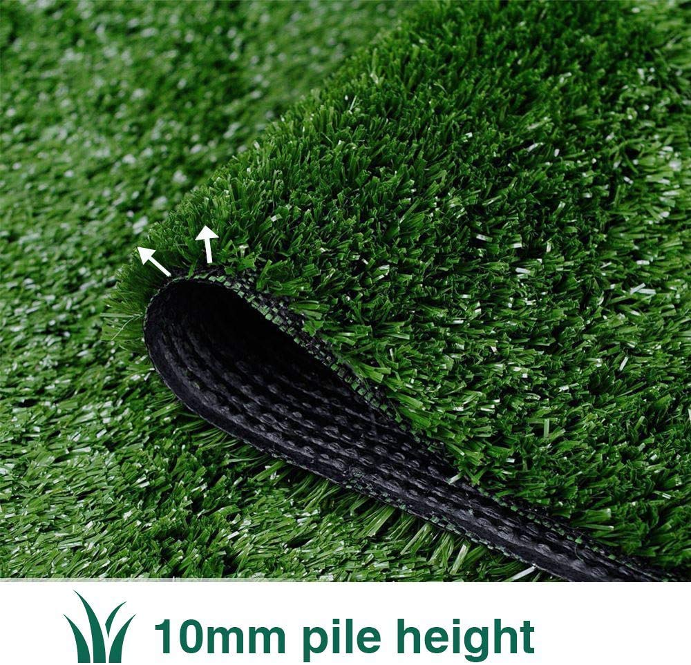 LITA Artificial Grass Turf Lawn-7 Feet x 12 Feet, 0.4" Indoor Outdoor Rug Synthetic Grass Mat Fake Grass