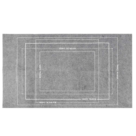 MOUMOUTEN Jigsaw Puzzle Mat, Roll Up Grey Felt Puzzel Board Keeper, Storage for 1500, 1000, 500 Piece Puzzles, 45.7 x 26 Inch