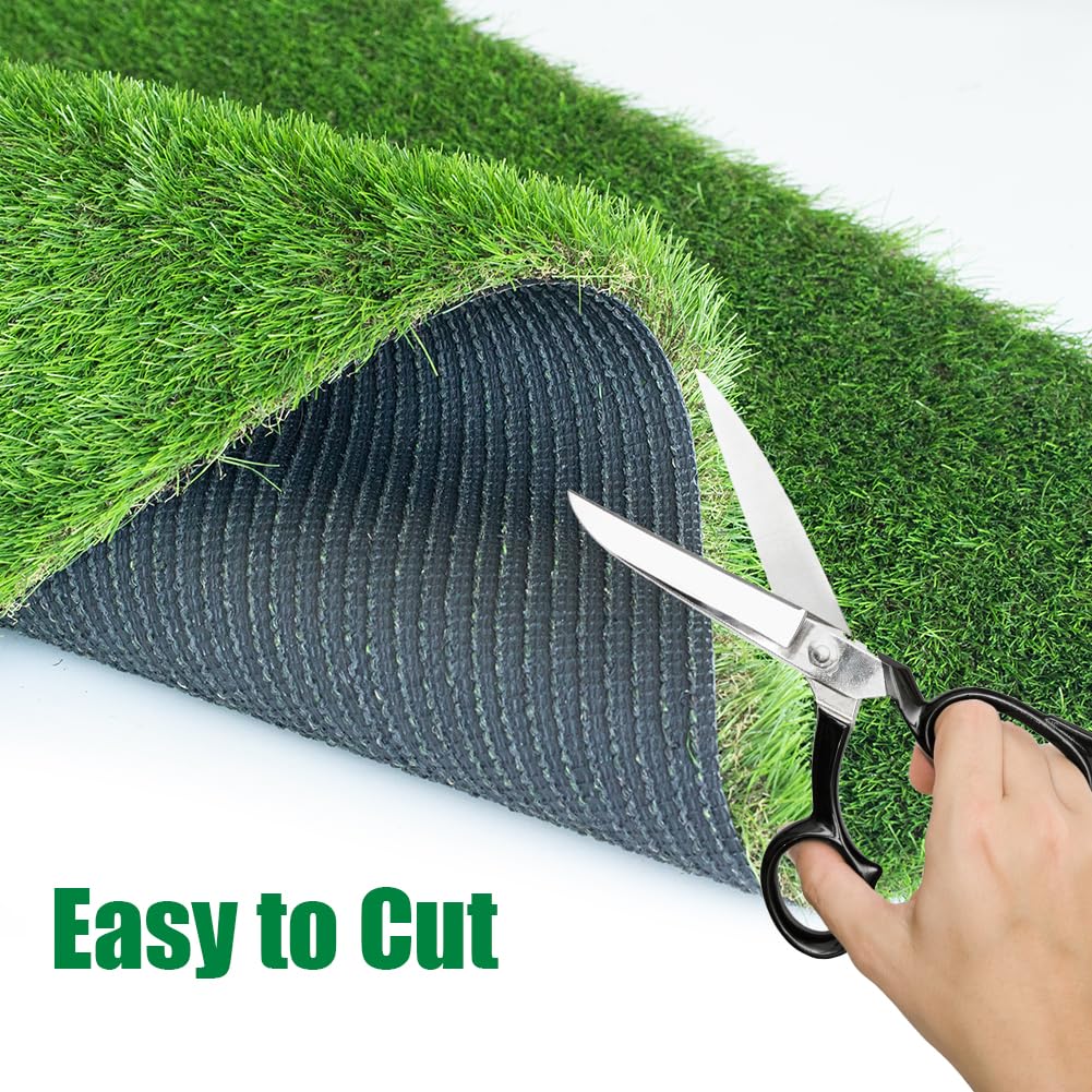 LITA Thick Artificial Grass Turf 4x10FT, 1.77 Inch Realistic Fake Grass Rug with Drainage, Customizable with Extra Large Size, Perfect for Indoor and Outdoor Use, Synthetic Grass Mat for Dogs