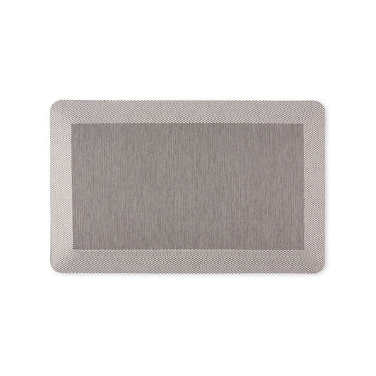 Martha Stewart Mira Modern Heathered Anti-Fatigue Air-Infused Kitchen Mat, Grey, 19.6"x32"