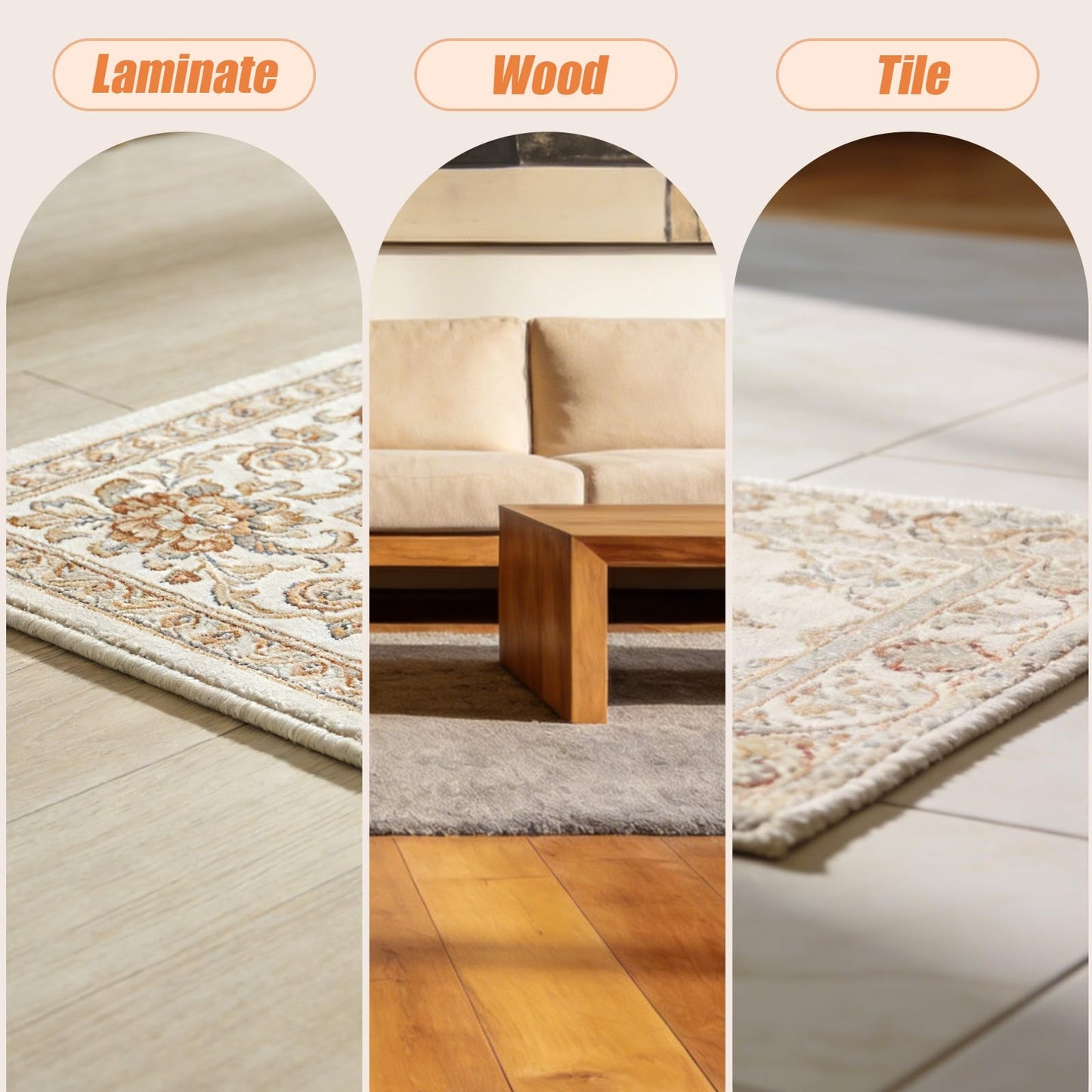 TravLand Non-Slip Rug Pad 6x9 Ft – 6'x9' PVC Anti-Slip Carpet Gripper Mat, 6 by 9 Feet Non Slip Pad for Area Rugs, Under Rug Padding for Hardwood Floors, Carpet Gripper Mat for Floors