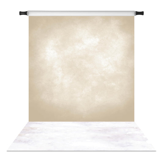 Kate Light Yellow Photography Backdrop(8x8ft) & Light White Floor Mat(8x5ft)