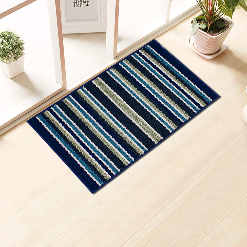 Indoor Doormat Absorbs Water 20''X30'' Non Slip Door Mat for Front Door Inside Mat, Low-Profile Mat Entrance Rug Machine Washable Carpet Doormat for Entry (20''X30'', C)